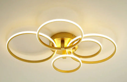 Deckenleuchte Wohnzimmer Gold, Rund | Solara