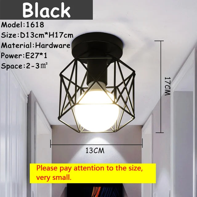 Deckenleuchte schwarz, Industrial | Luminara