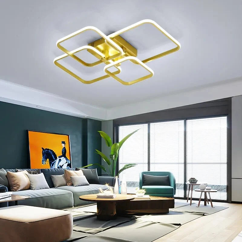 Deckenleuchte Wohnzimmer Gold | Solara