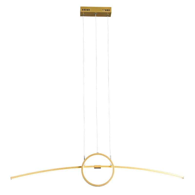 Design Pendelleuchte, Schwarz und Gold, Dimmbar | Luxara