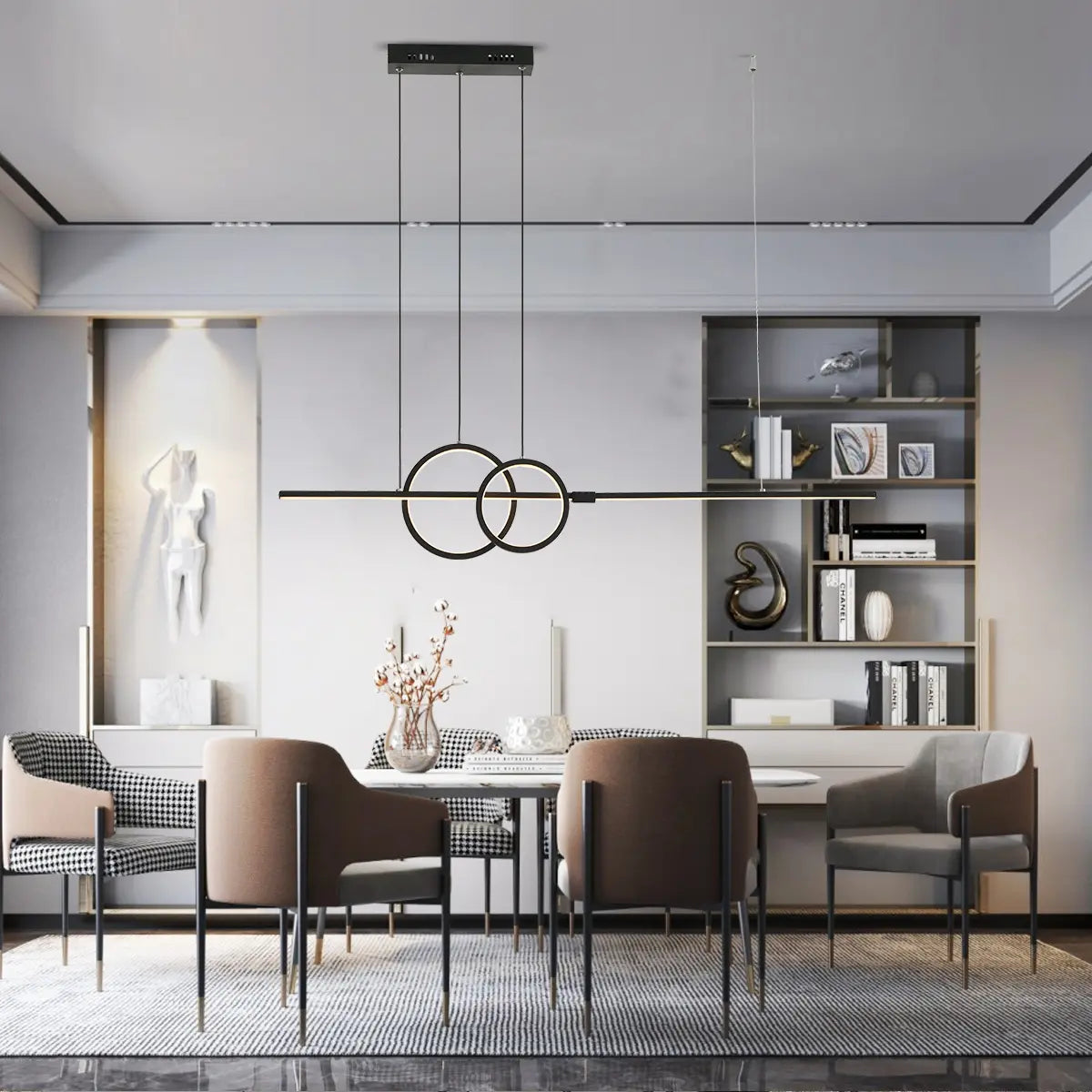 Pendelleuchte Design, Schwarz oder Gold | Luxara
