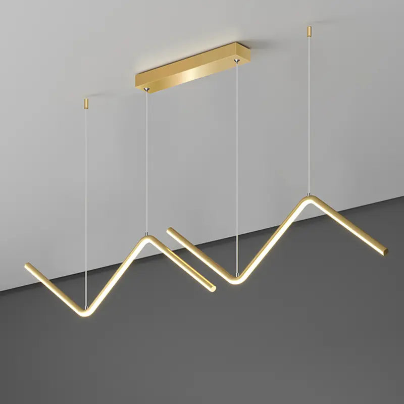 Design Pendelleuchte, Schwarz und Gold | Gnistør