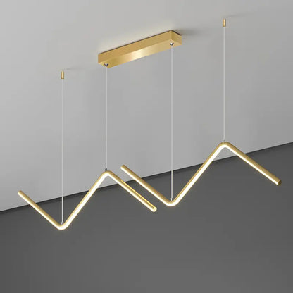 Design Pendelleuchte, Schwarz und Gold | Gnistør