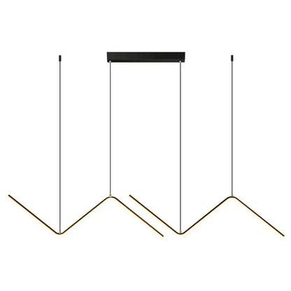 Design Pendelleuchte, Schwarz und Gold | Gnistør