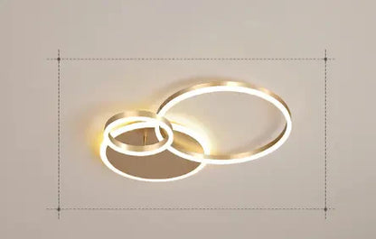 Moderne Deckenleuchte gold, 2- oder 3-teilig | Solara