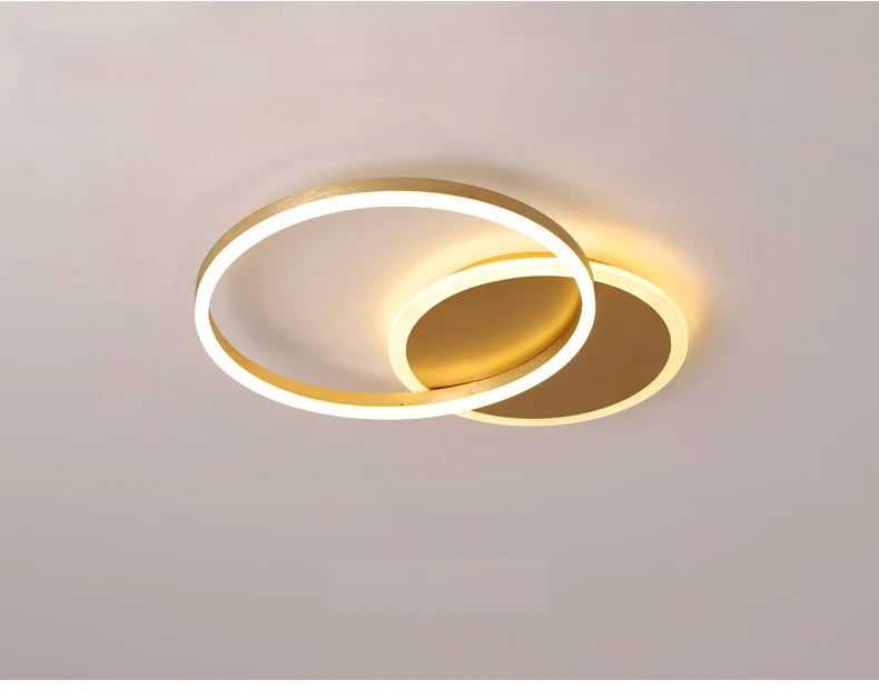 Moderne Deckenleuchte gold, 2- oder 3-teilig | Solara