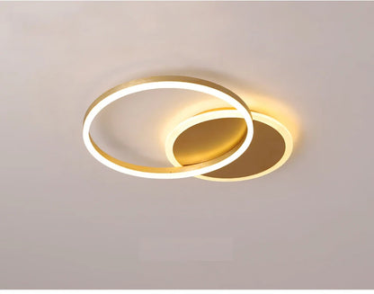 Moderne Deckenleuchte gold, 2- oder 3-teilig | Solara