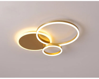 Moderne Deckenleuchte gold, 2- oder 3-teilig | Solara