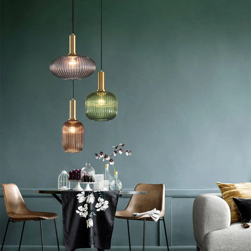 Pendelleuchte Glas, Grun | Vitrum