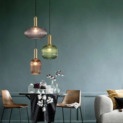 Pendelleuchte Glas, Grun | Vitrum