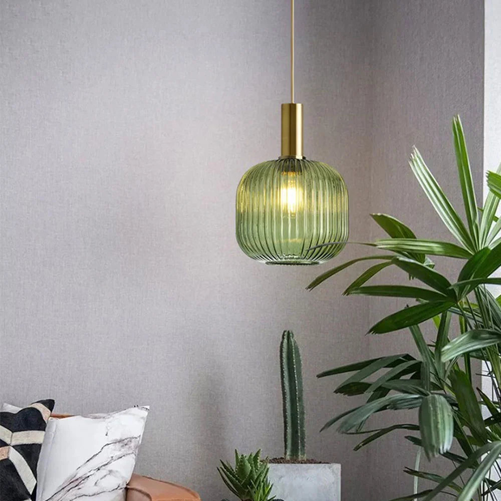 Pendelleuchte Glas, Grun | Vitrum