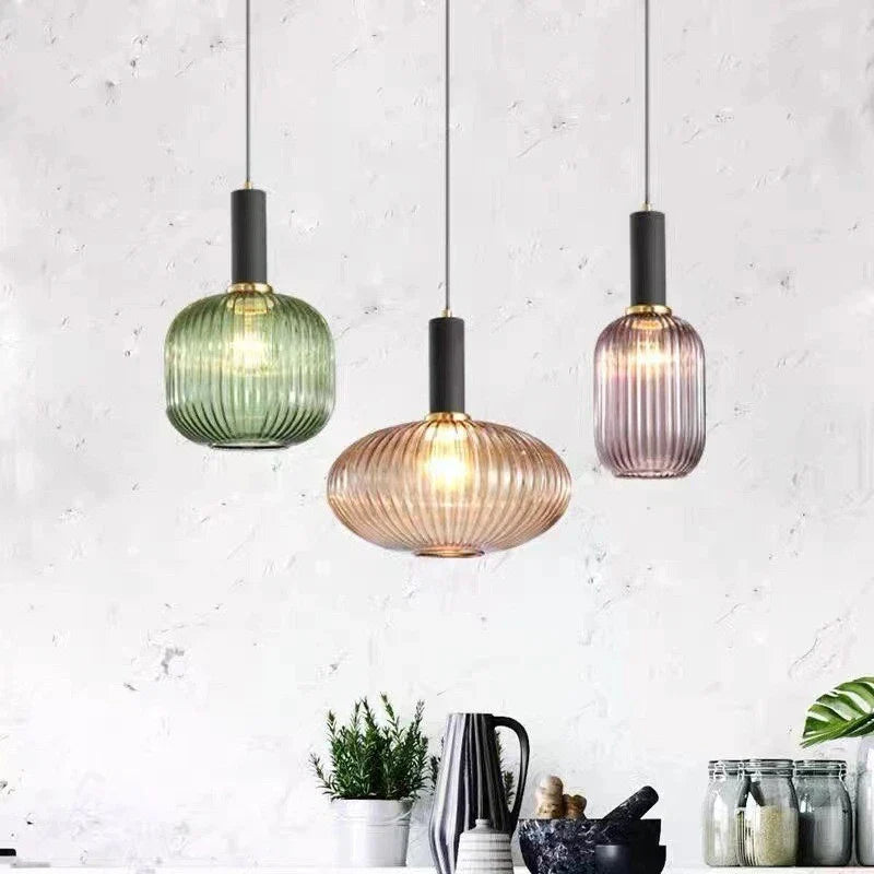 Pendelleuchte Glas, Grun | Vitrum
