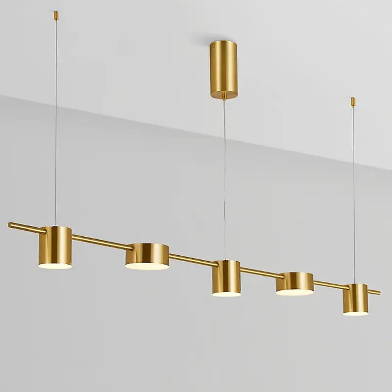 Moderne Pendelleuchte esstisch, Gold und Schwarz | Aurum