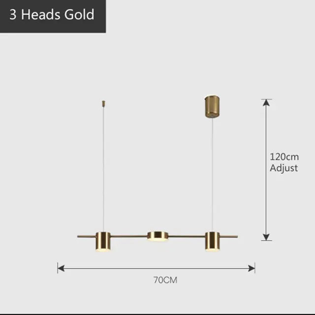 Moderne Pendelleuchte esstisch, Gold und Schwarz | Aurum