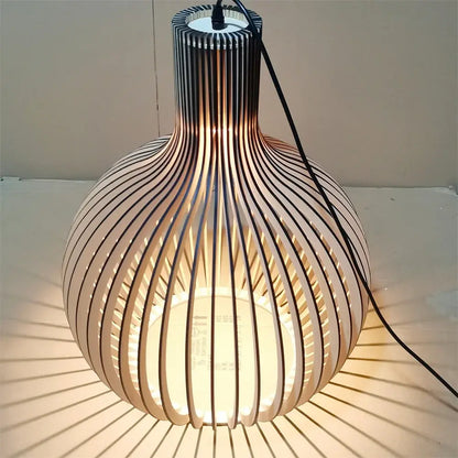 Pendelleuchte Holz, Ø35cm Ø45cm Ø55cm | Lignum