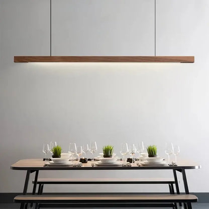 Pendelleuchte Holzdesign, länglich | Glød