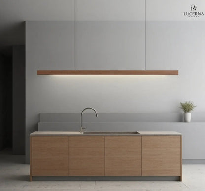 Pendelleuchte Holzdesign, länglich | Glød
