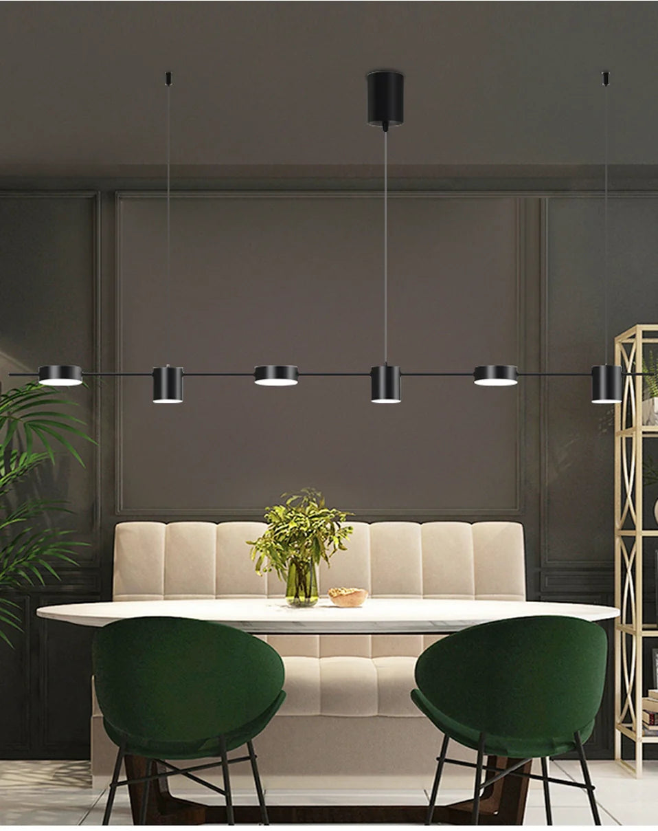 Moderne Pendelleuchte esstisch, Gold und Schwarz | Aurum