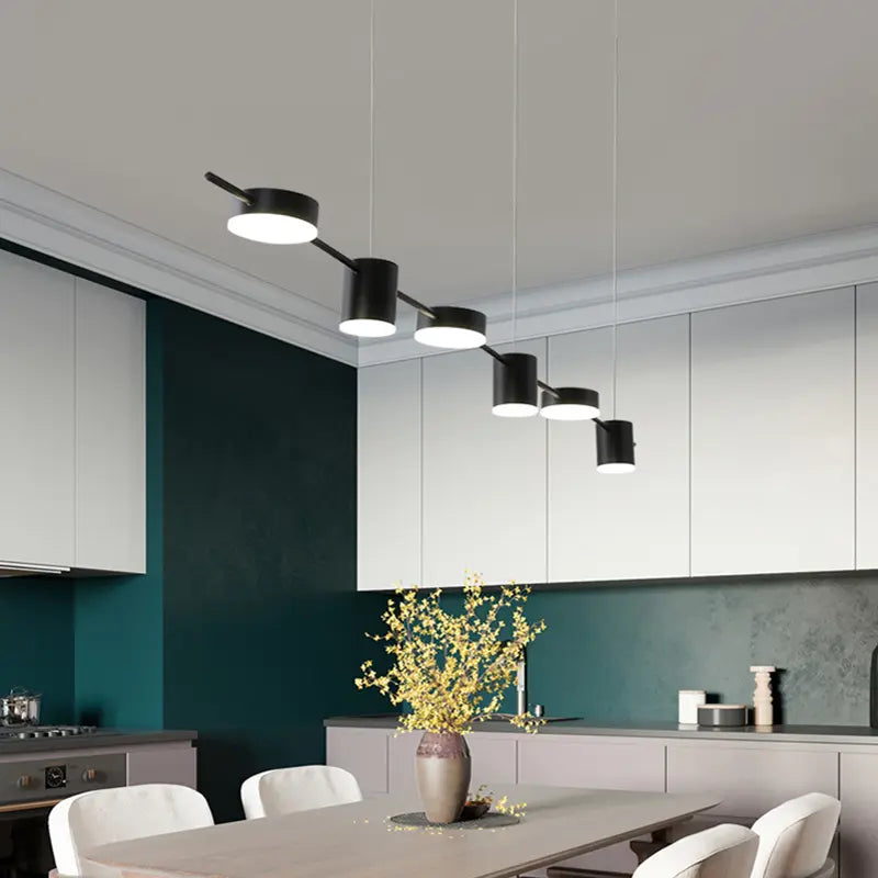 Moderne Pendelleuchte esstisch, Gold und Schwarz | Aurum