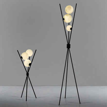 Moderne Stehlampe mit moonbeams | Flora