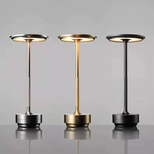 Tischlampe metall, Schwarz, Gold und Silber | Glød